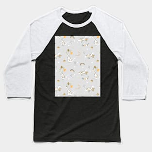 Pattern with dinosaurs Baseball T-Shirt